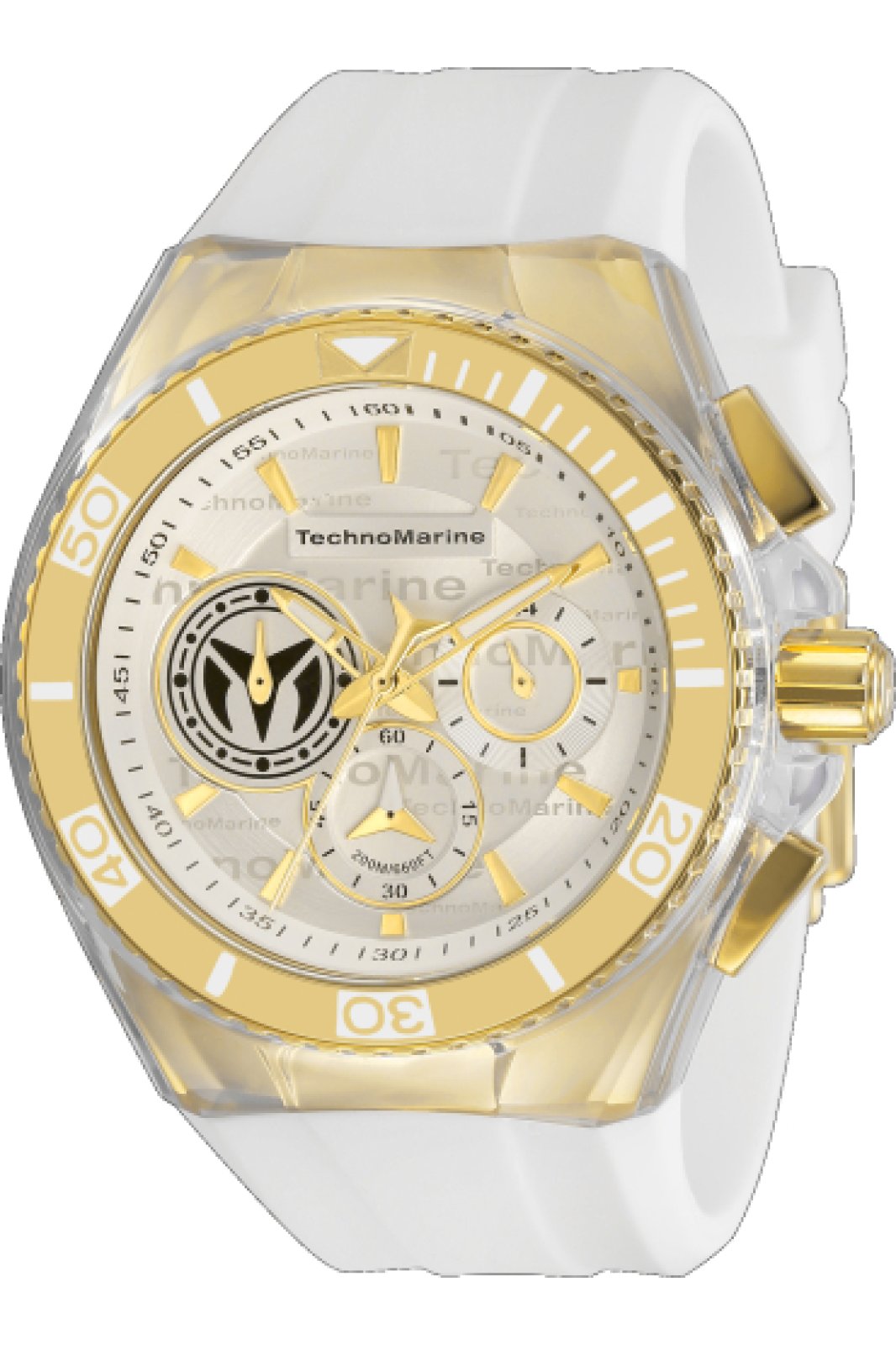 TechnoMarine Cruise TM-118124 Relógio Masculino - Movimento de Quartzo - Aço Inoxidável com Mostrador Prateado - 46 mm