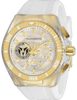 TechnoMarine Cruise TM-118124 Relógio Masculino - Movimento de Quartzo - Aço Inoxidável com Mostrador Prateado - 46 mm