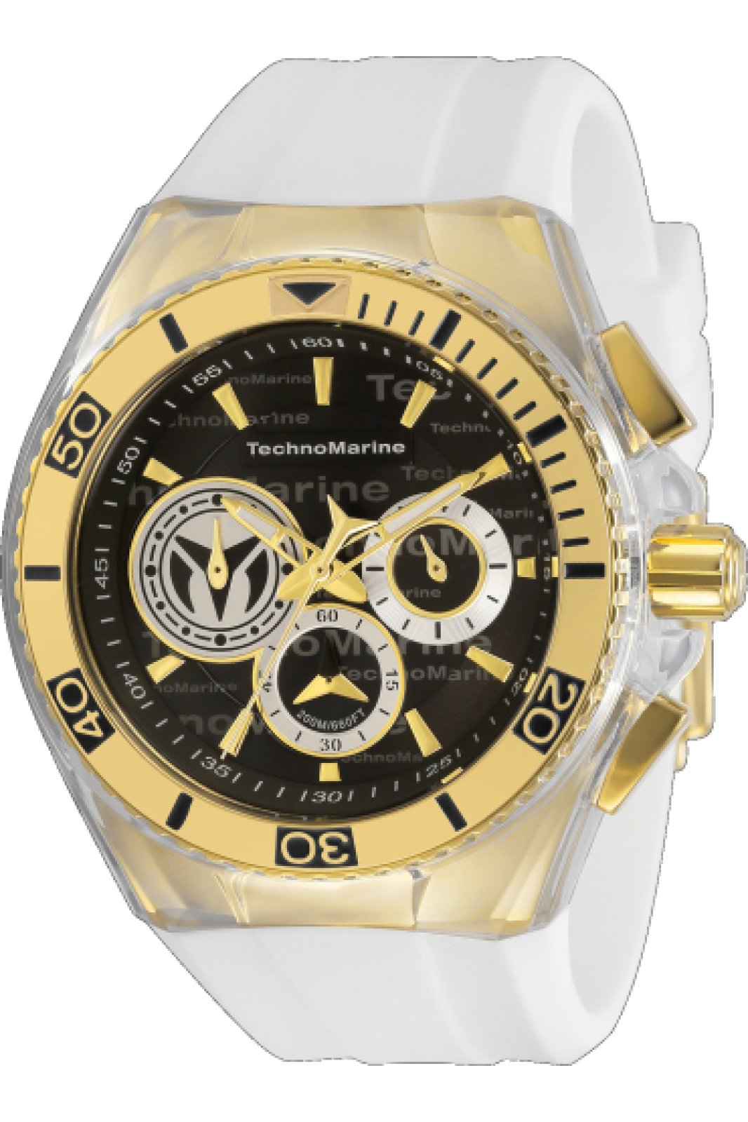 TechnoMarine Cruise TM-118126 Ανδρικό Ρολόι - Κίνηση Quartz - Ανοξείδωτο Ατσάλι με Μαύρο Καντράν - 46 mm