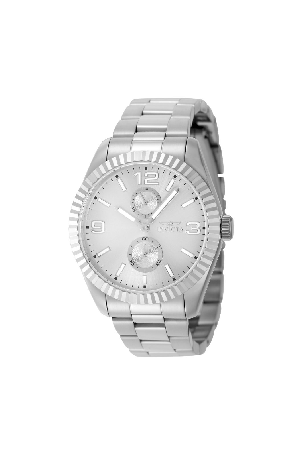 Invicta Specialty 49521 Montre Homme - Mouvement Quartz - Acier Inoxydable avec Cadran Argenté - 43 mm