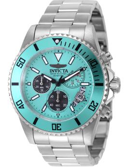 Invicta Pro Diver 51123 Reloj para Hombre - Movimiento de Cuarzo - Acero Inoxidable con Esfera Azul - 44 mm
