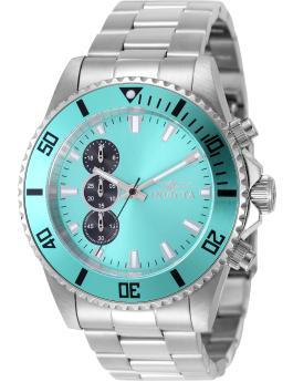 Invicta Pro Diver 51125 Reloj para Hombre - Movimiento de Cuarzo - Acero Inoxidable con Esfera Azul - 44 mm