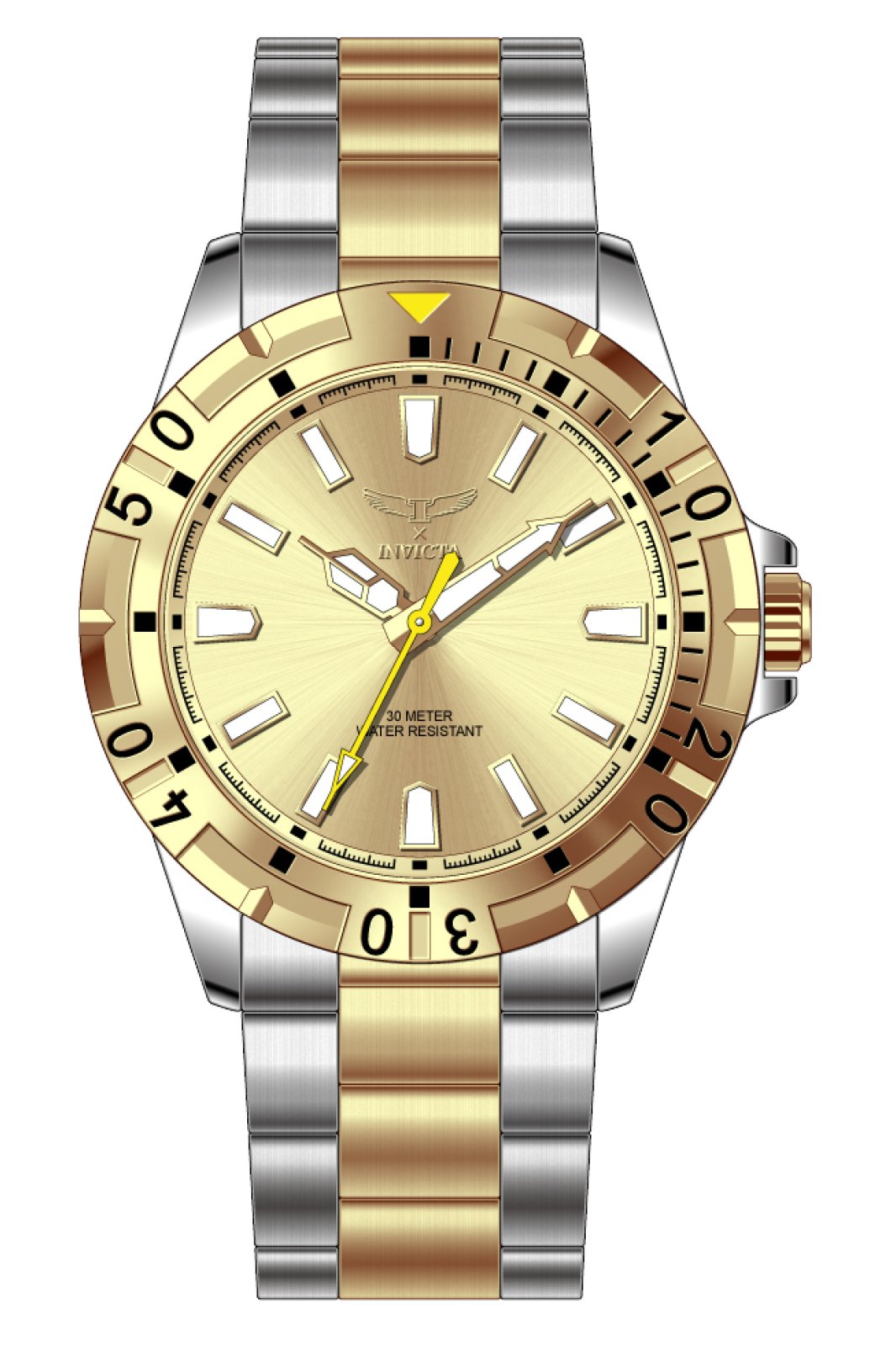 Invicta Specialty 69035 Relógio Masculino - Movimento Quartz - Metal com Mostrador Dourado - 42 mm