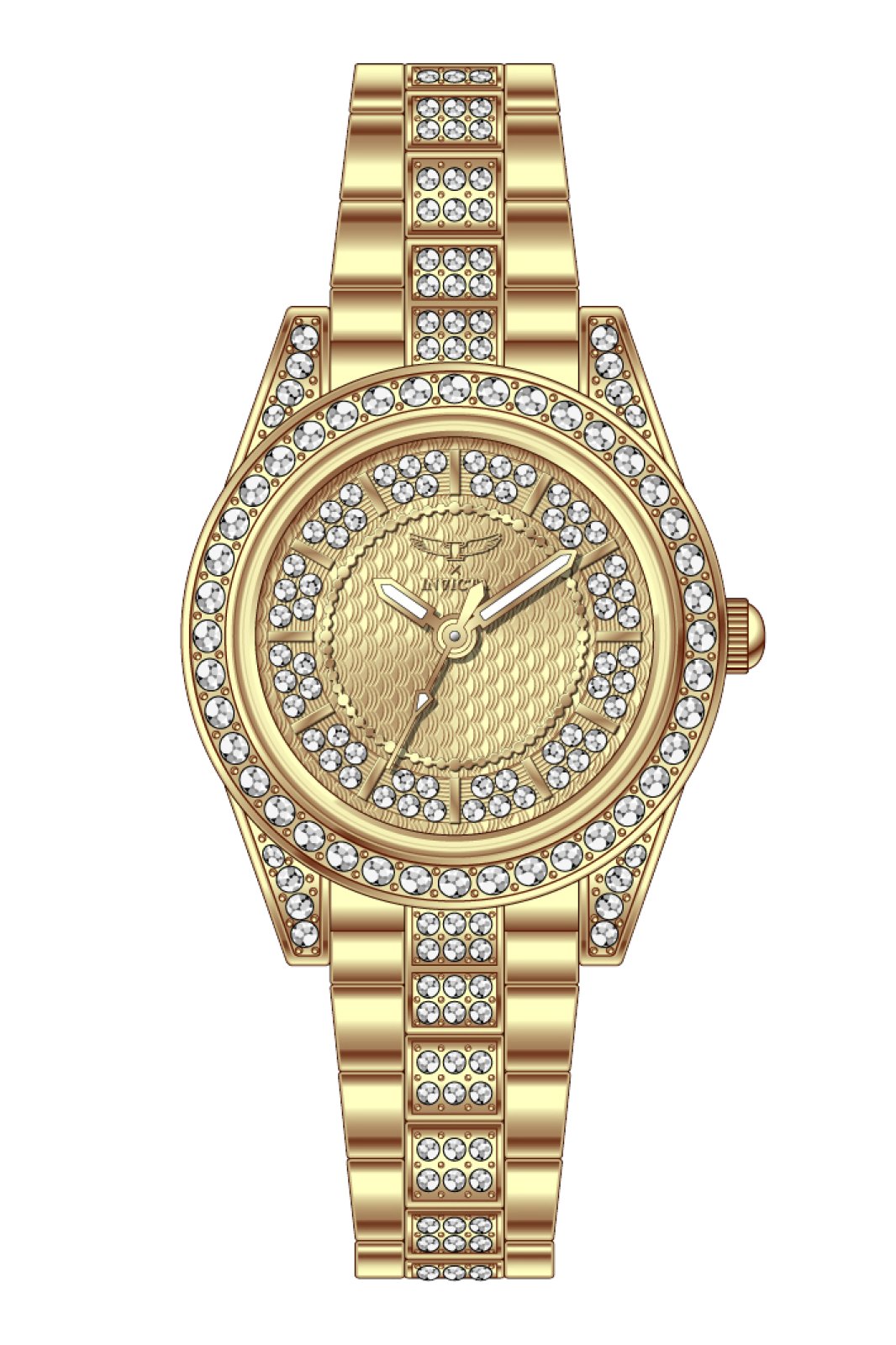 Invicta Wildflower 69063 Reloj para Mujer - Movimiento de Cuarzo - Metal con Esfera Dorada - 32 mm