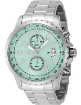 Invicta Specialty 69790 Reloj para Hombre - Movimiento de Cuarzo - Acero con Esfera Azul - 47 mm