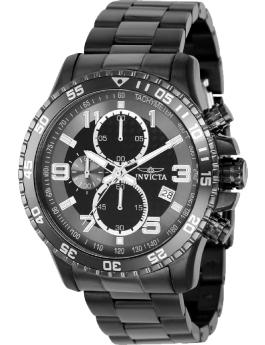 Invicta Specialty 69815 Reloj para Hombre - Movimiento de Cuarzo - Acero con Esfera Negra - 45 mm