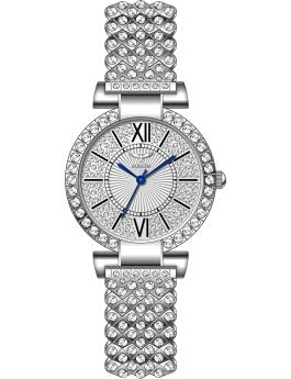 Invicta Wildflower 69060 Relógio Feminino - Movimento Quartz - Metal com Mostrador Branco - 34 mm