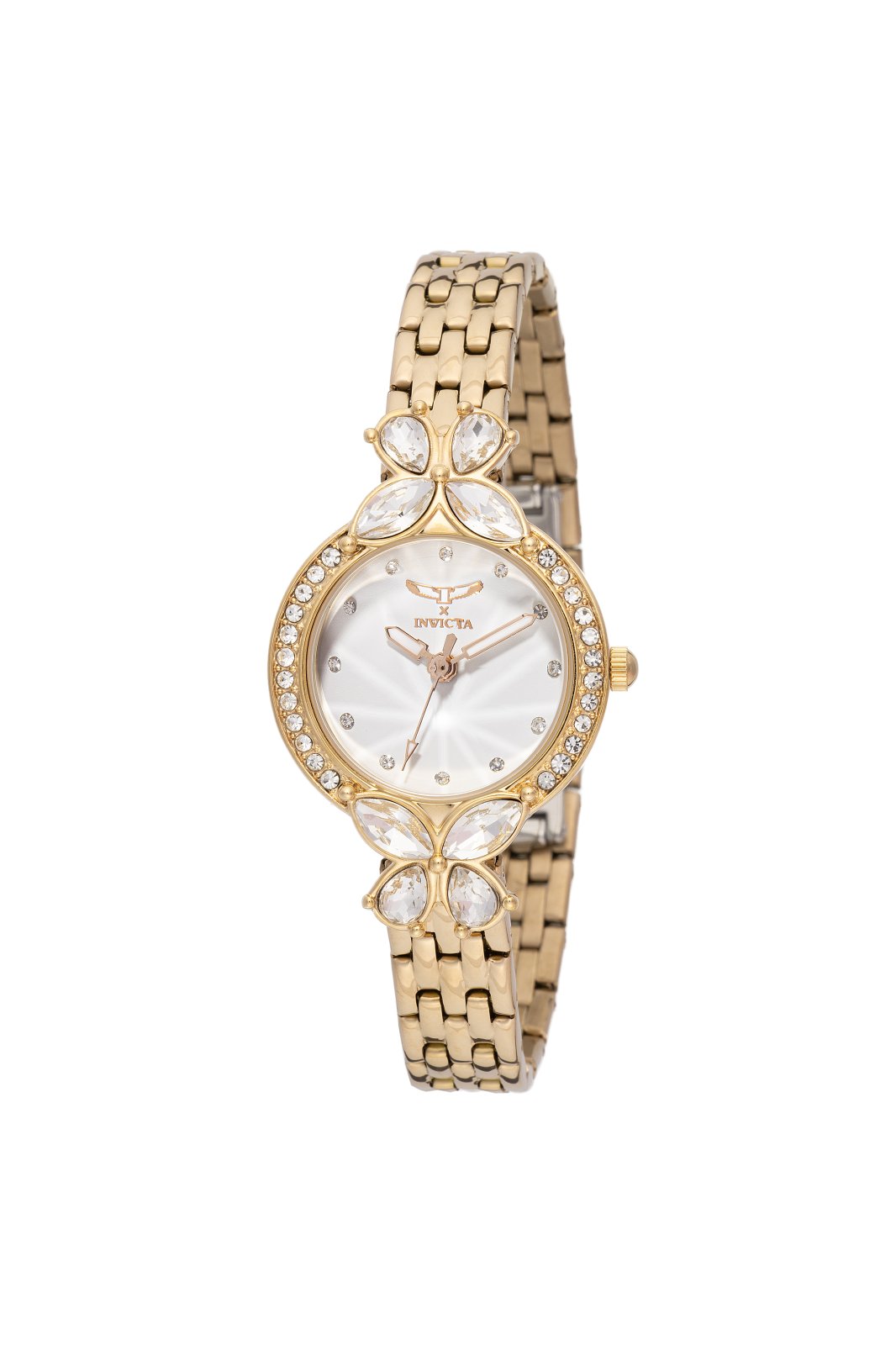 Invicta Wildflower 69095 Reloj de Mujer - Movimiento de Cuarzo - Metal con Esfera Blanca - 30 mm