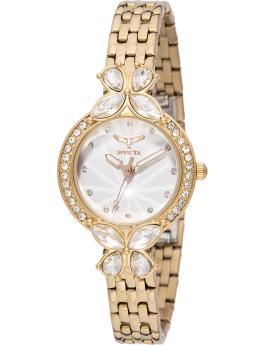 Invicta Wildflower 69095 Reloj de Mujer - Movimiento de Cuarzo - Metal con Esfera Blanca - 30 mm