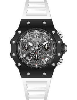 Invicta Racing 69616 Reloj para Hombre - Movimiento de Cuarzo - Acrílico con Esfera Plateada - 40 mm