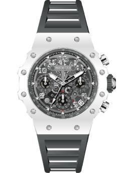Invicta Racing 69622 Reloj para Hombre - Movimiento de Cuarzo - Acrílico con Esfera Plateada - 40 mm