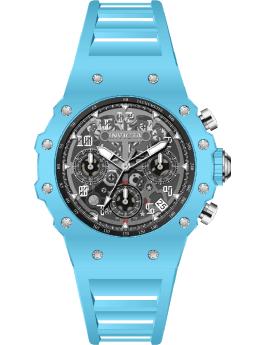 Invicta Racing 69628 Reloj de Hombre - Movimiento de Cuarzo - Acrílico con Esfera Plateada - 40 mm