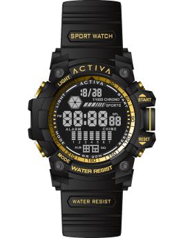 Activa Digital ACW8020-004 Reloj de Hombre - Movimiento Digital - ABS con Esfera Negra - 56 mm