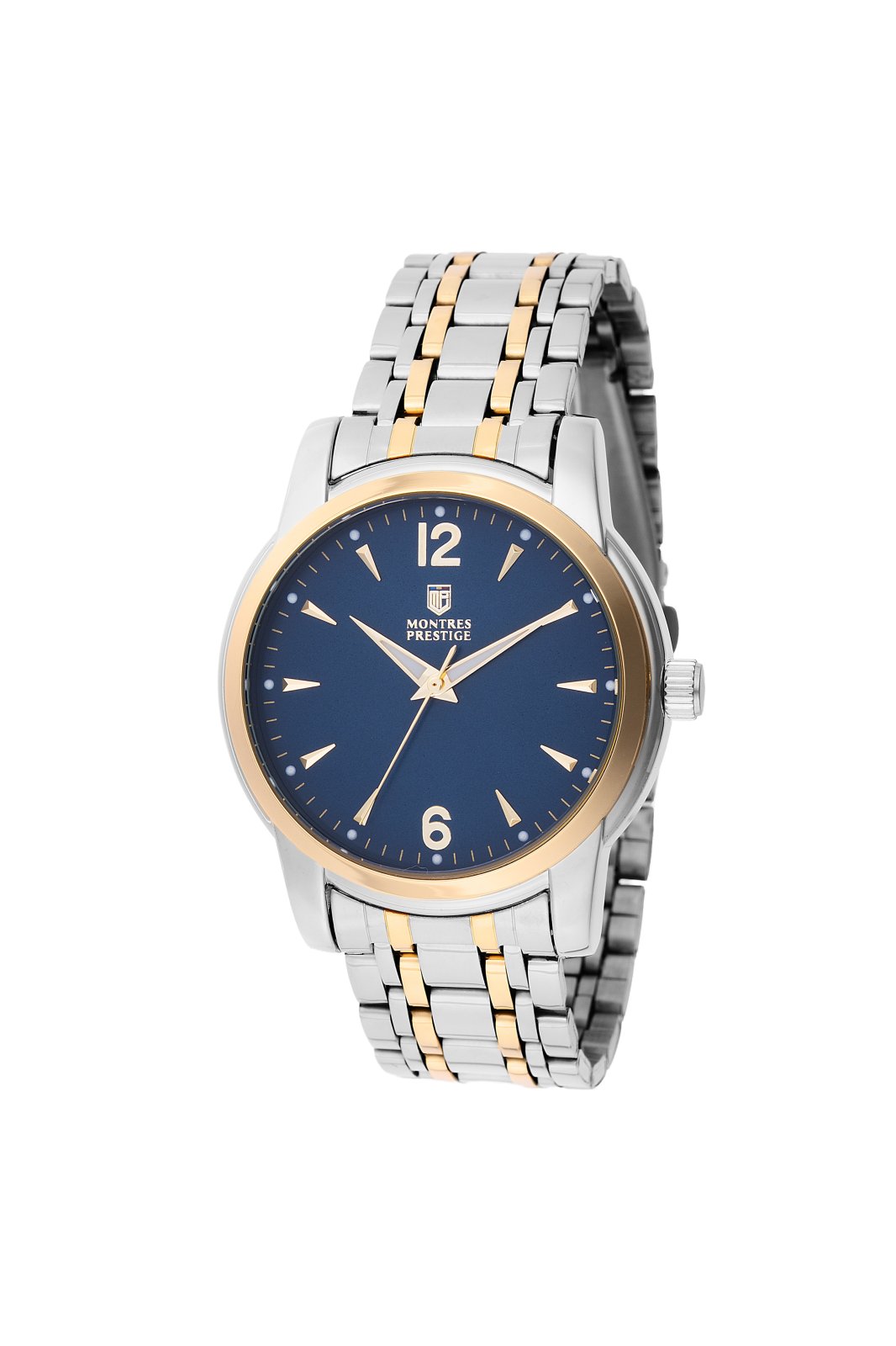 Montres Prestige Classic MPW-0033 Montre Homme - Mouvement Quartz - Métal avec Cadran Bleu - 41 mm
