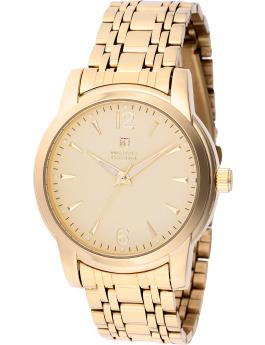 Montres Prestige Classic MPW-0034 Reloj de Hombre - Movimiento de Cuarzo - Metal con Esfera Dorada - 41 mm