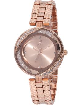 Montres Prestige Classic MPW-0221 Reloj de Mujer - Movimiento de Cuarzo - Metal con Esfera Dorada Rosa - 30 mm