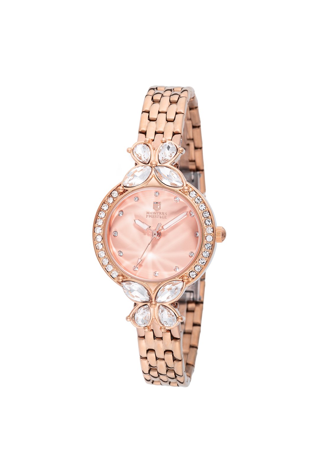 Montres Prestige Classic MPW-0232 Damenuhr - Quarzwerk - Metall mit roségoldfarbenem Zifferblatt - 22 mm
