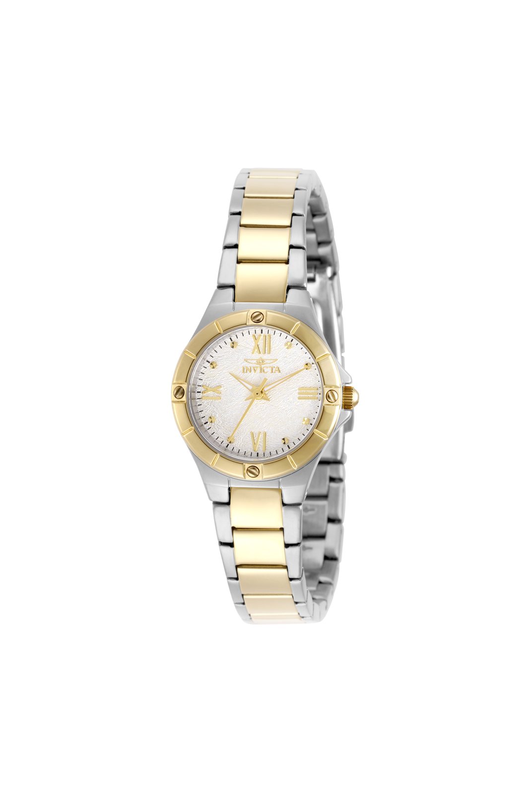 Invicta Wildflower 50390 Reloj para Mujer - Movimiento de Cuarzo - Acero Inoxidable con Esfera Plateada - 26 mm