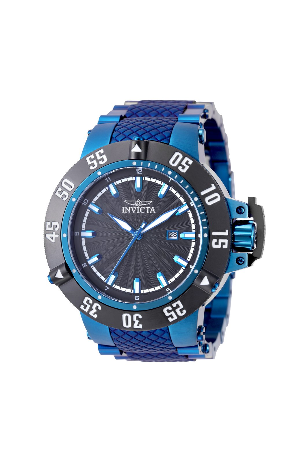 Invicta Subaqua 50795 Reloj de Hombre - Movimiento de Cuarzo - Acero Inoxidable con Esfera Negra - 50 mm