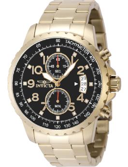 Invicta Specialty 69795 Reloj de Hombre - Movimiento de Cuarzo - Acero con Esfera Negra - 47 mm