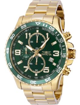 Invicta Specialty 69817 Reloj para Hombre - Movimiento de Cuarzo - Acero con Esfera Verde - 45 mm