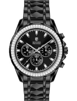 Montres Prestige Classic MPW-0362 Ανδρικό ρολόι - Μηχανισμός Quartz - Μέταλλο με μαύρο καντράν - 44 mm