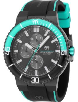 TechnoMarine Racing Legends TM-525031 Reloj de Hombre - Movimiento de Cuarzo - Acero Inoxidable con Esfera Negra - 43 mm