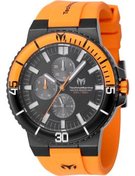 TechnoMarine Racing Legends TM-525033 Reloj de Hombre - Movimiento de Cuarzo - Acero Inoxidable con Esfera Negra - 43 mm