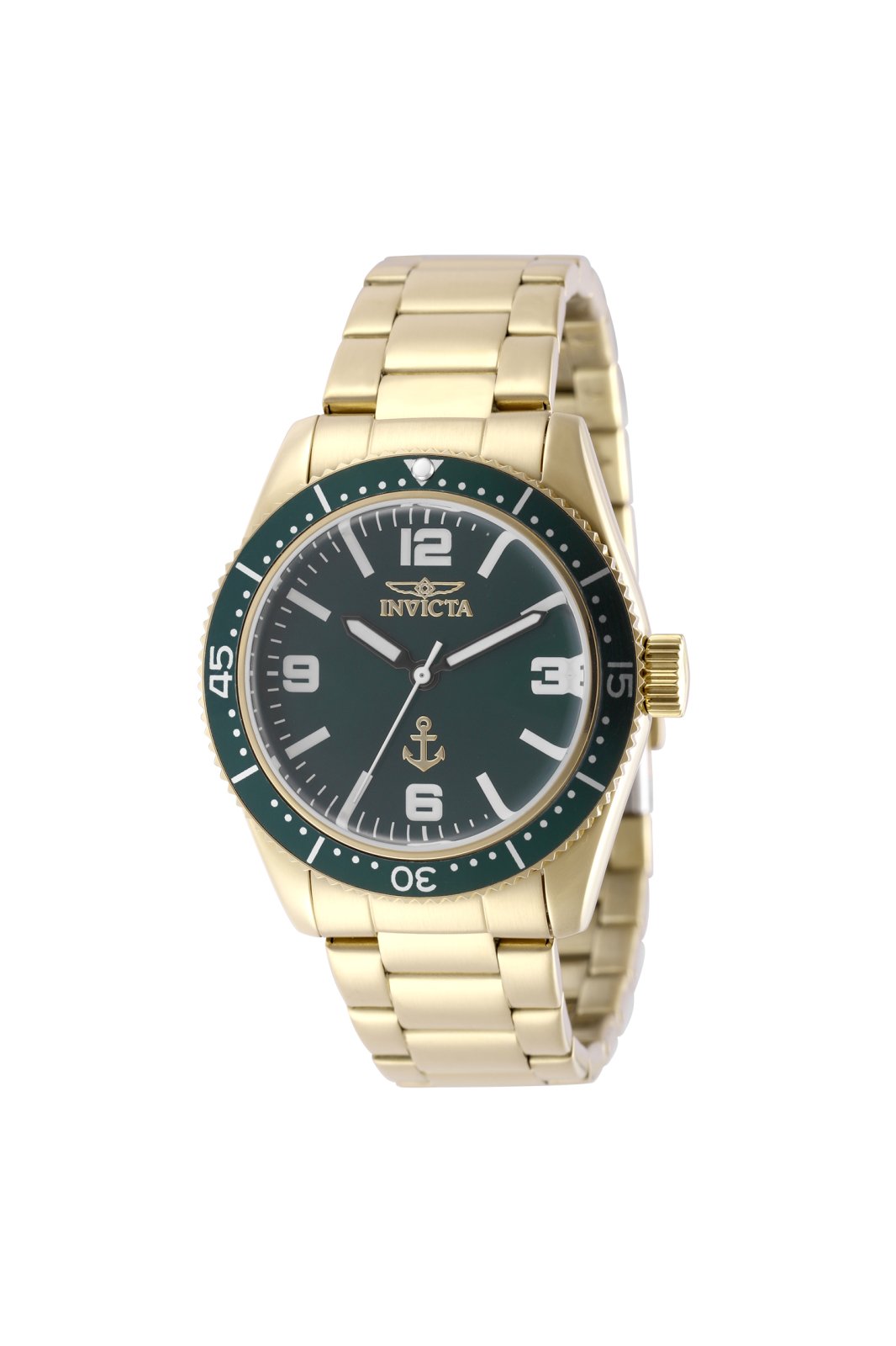 Invicta Ocean Voyage 50019 Relógio Masculino - Movimento Quartz - Aço Inoxidável com Mostrador Verde - 38 mm