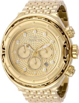 Invicta Bolt 50075 Reloj de Hombre - Movimiento de Cuarzo - Acero Inoxidable con Esfera Dorada - 51 mm