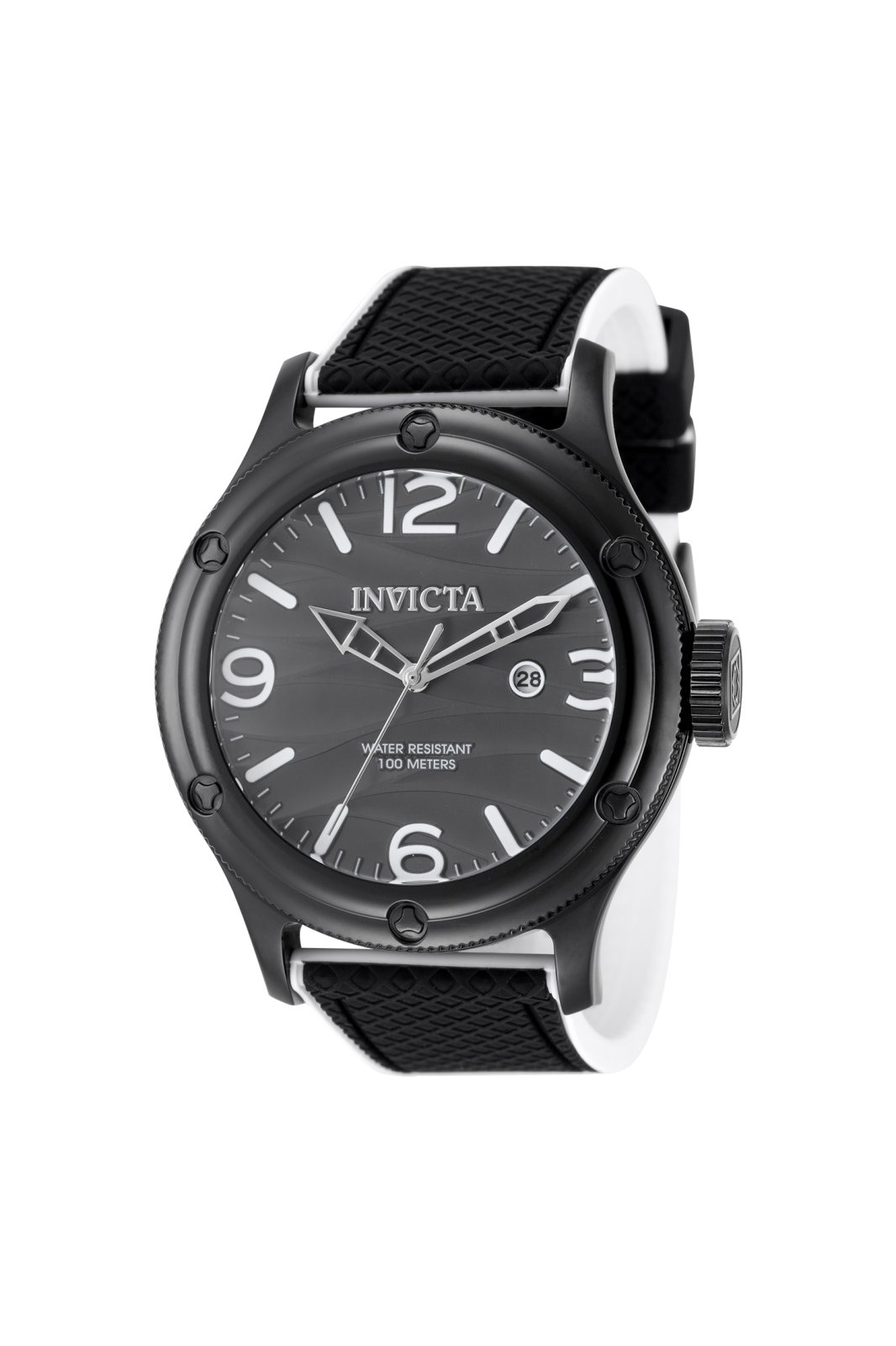 Invicta Pro Diver 50309 Herrenuhr - Quarzwerk - Edelstahl mit schwarzem Zifferblatt - 48 mm