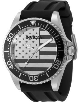 Invicta Pro Diver 50418 Reloj de Hombre - Movimiento de Cuarzo - Acero Inoxidable con Esfera Gris - 45 mm