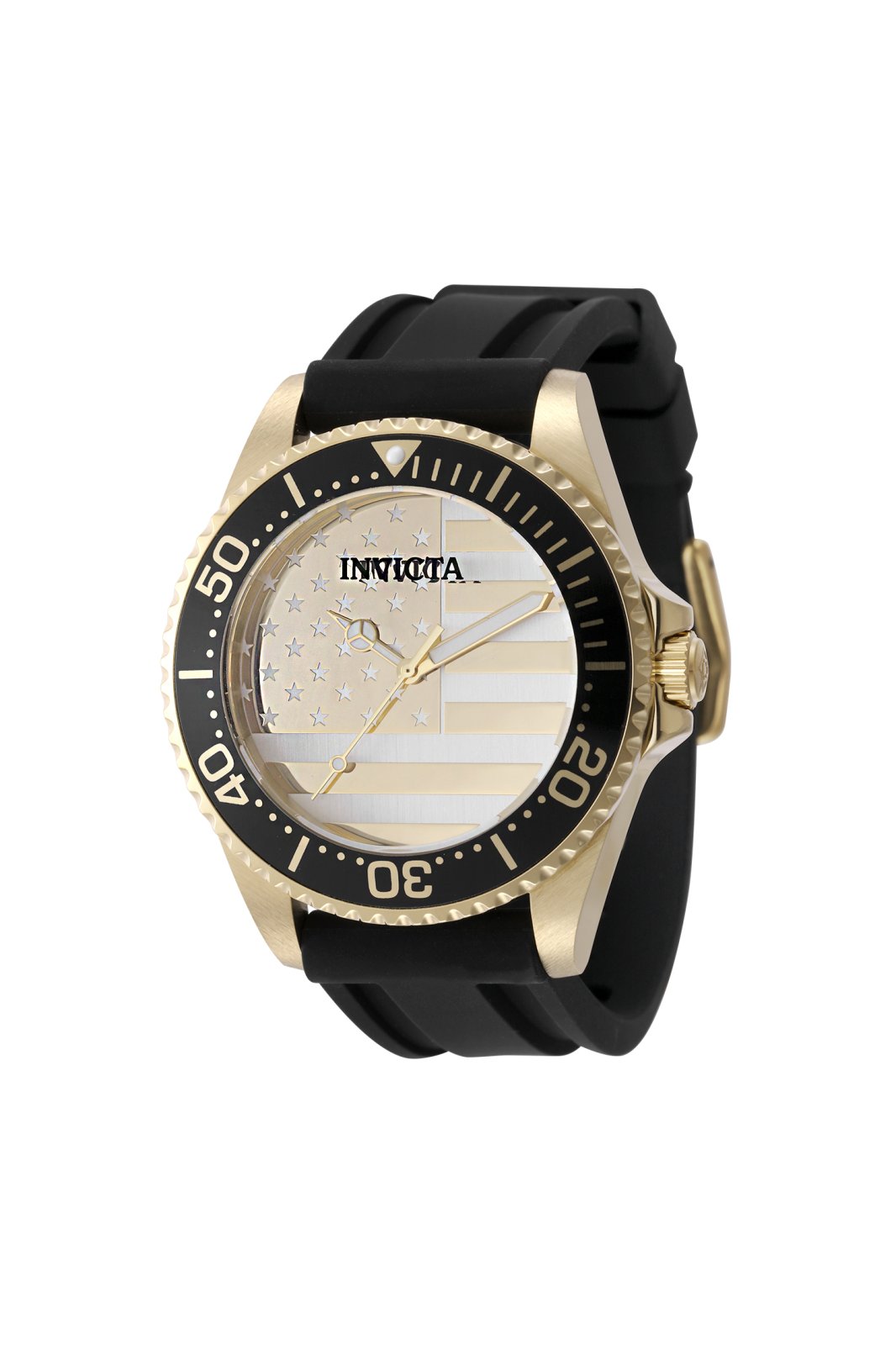 Invicta Pro Diver 50419 Orologio da Uomo - Movimento al Quarzo - Acciaio Inossidabile con Quadrante Dorato - 45 mm