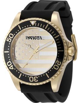 Invicta Pro Diver 50419 Reloj de Hombre - Movimiento de Cuarzo - Acero Inoxidable con Esfera Dorada - 45 mm