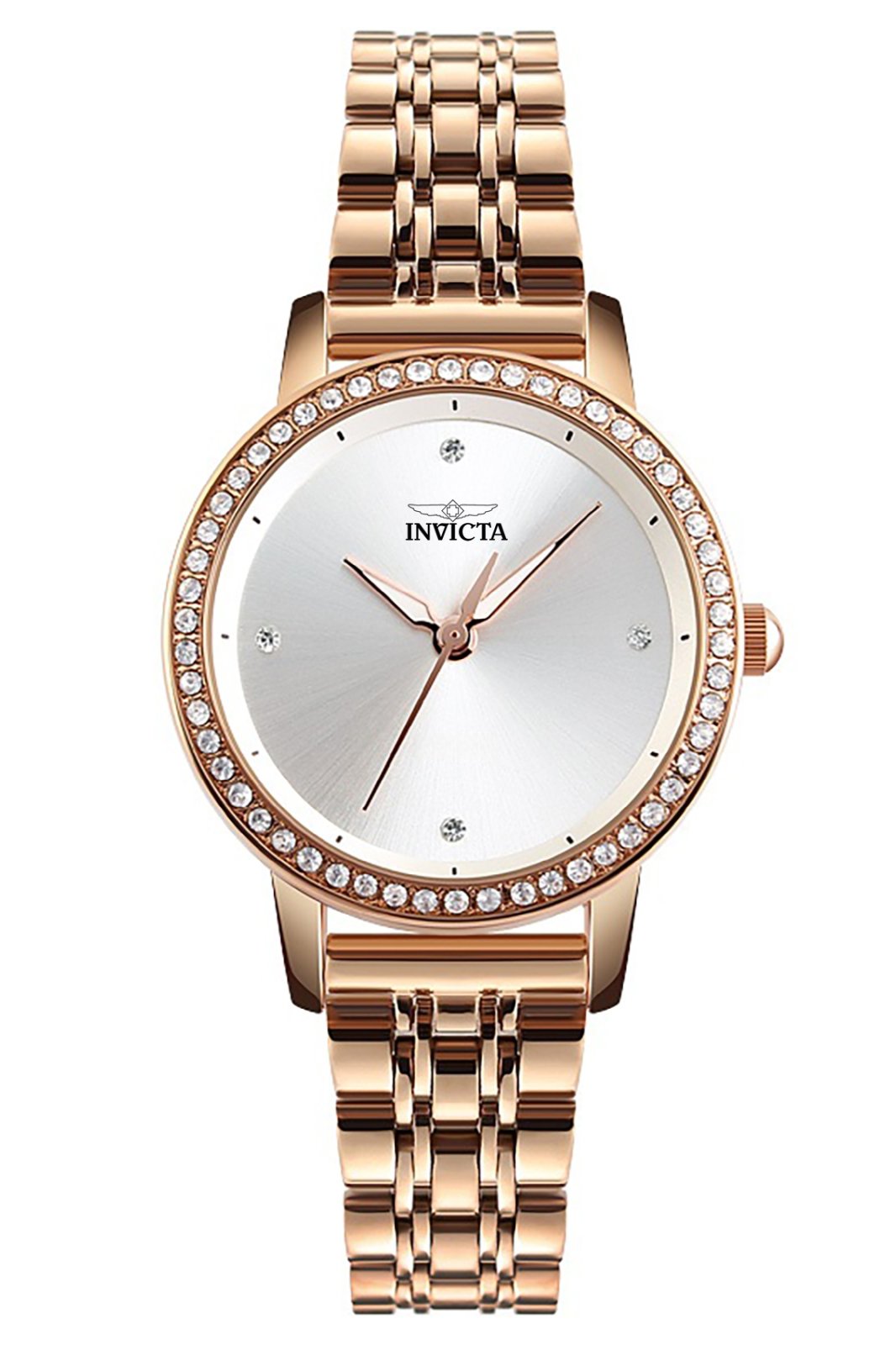 Invicta Celestial 70256 Damenuhr - Quarzwerk - Metall mit silbernem Zifferblatt - 31 mm