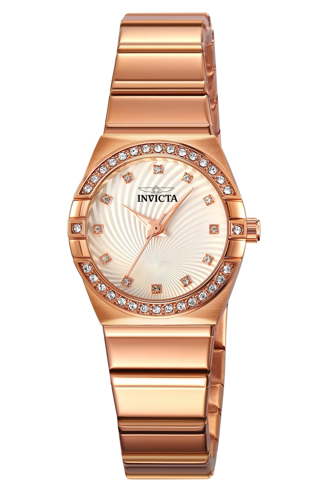 Invicta Angel 70260 Reloj de mujer - Movimiento de cuarzo - Metal con esfera blanca - 28 mm