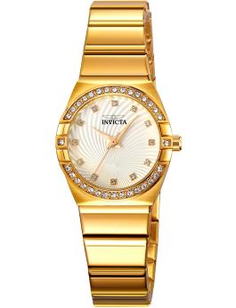 Invicta Angel 70261 Reloj de mujer - Movimiento de cuarzo - Metal con esfera blanca - 28 mm