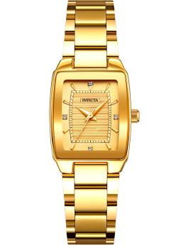 Invicta Celestial 70281 Reloj de mujer - Movimiento de cuarzo - Metal con esfera dorada - 23 mm