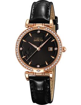 Invicta Celestial 70310 Reloj de mujer - Movimiento de cuarzo - Metal con esfera negra - 33 mm