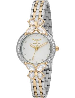 Invicta Wildflower 69097 Reloj de mujer - Movimiento de cuarzo - Metal con esfera blanca - 30 mm
