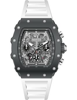 Invicta Racing 69604 Reloj de hombre - Movimiento de cuarzo - Acrílico con esfera plateada - 39 mm