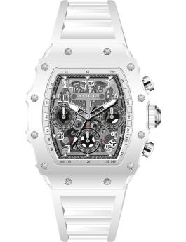 Invicta Racing 69605 Relógio Masculino - Movimento Quartz - Acrílico com Mostrador Prateado - 39 mm