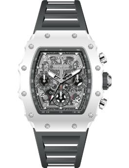 Invicta Racing 69608 Reloj de hombre - Movimiento de cuarzo - Acrílico con esfera plateada - 39 mm
