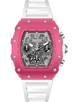 Invicta Racing 69610 Relógio Masculino - Movimento Quartz - Acrílico com Mostrador Prateado - 39 mm