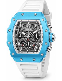 Invicta Racing 69613 Мъжки часовник - Кварцов механизъм - Акрил с сребърен циферблат - 39 мм