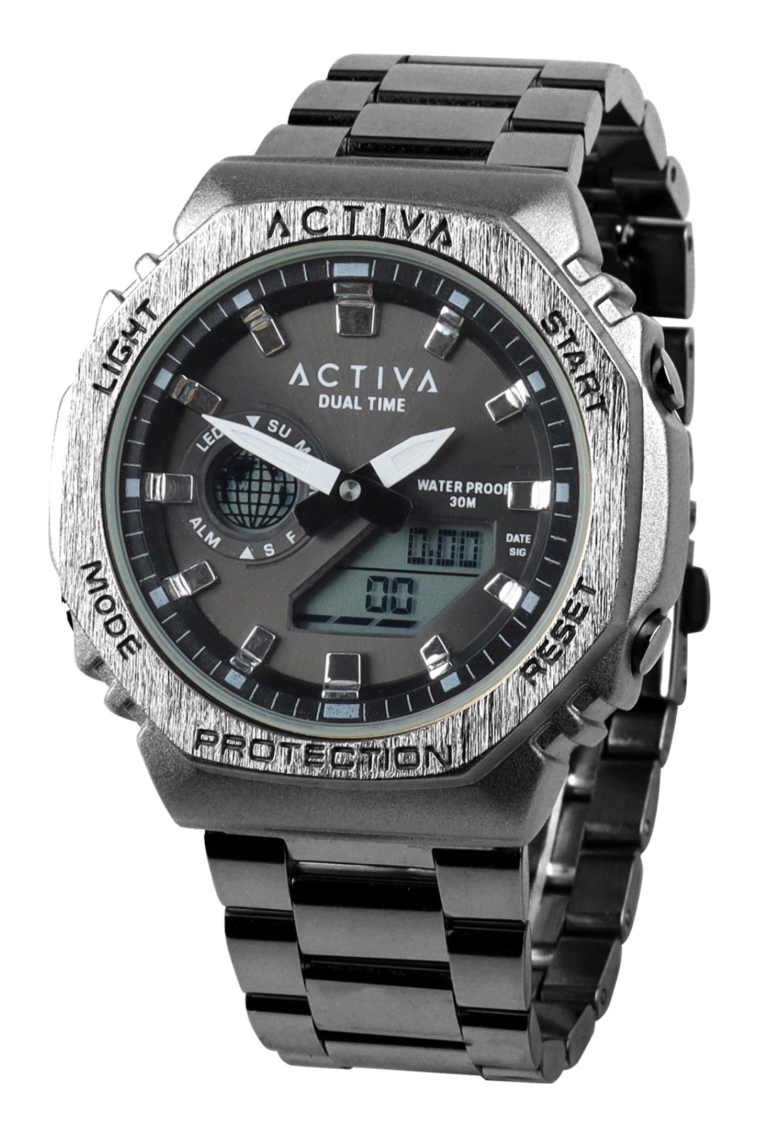 Invicta Digital Essentials ACWM423-009 Reloj de hombre - Movimiento digital - Metal con esfera negra - 45 mm