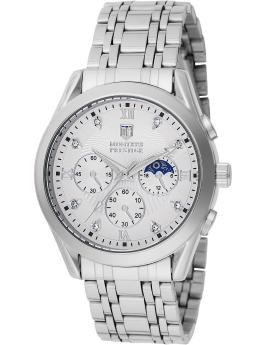 Montres Prestige Classic MPW-0055 Reloj de hombre - Movimiento de cuarzo - Metal con esfera blanca - 40 mm
