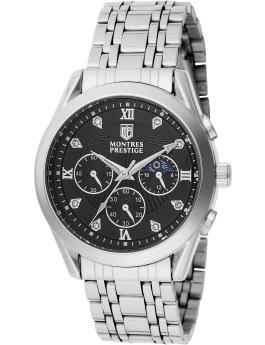 Montres Prestige Classic MPW-0056 Reloj de hombre - Movimiento de cuarzo - Metal con esfera negra - 40 mm