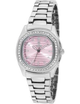 Montres Prestige Classic MPW-0204 Reloj de mujer - Movimiento de cuarzo - Metal con esfera rosa - 32 mm