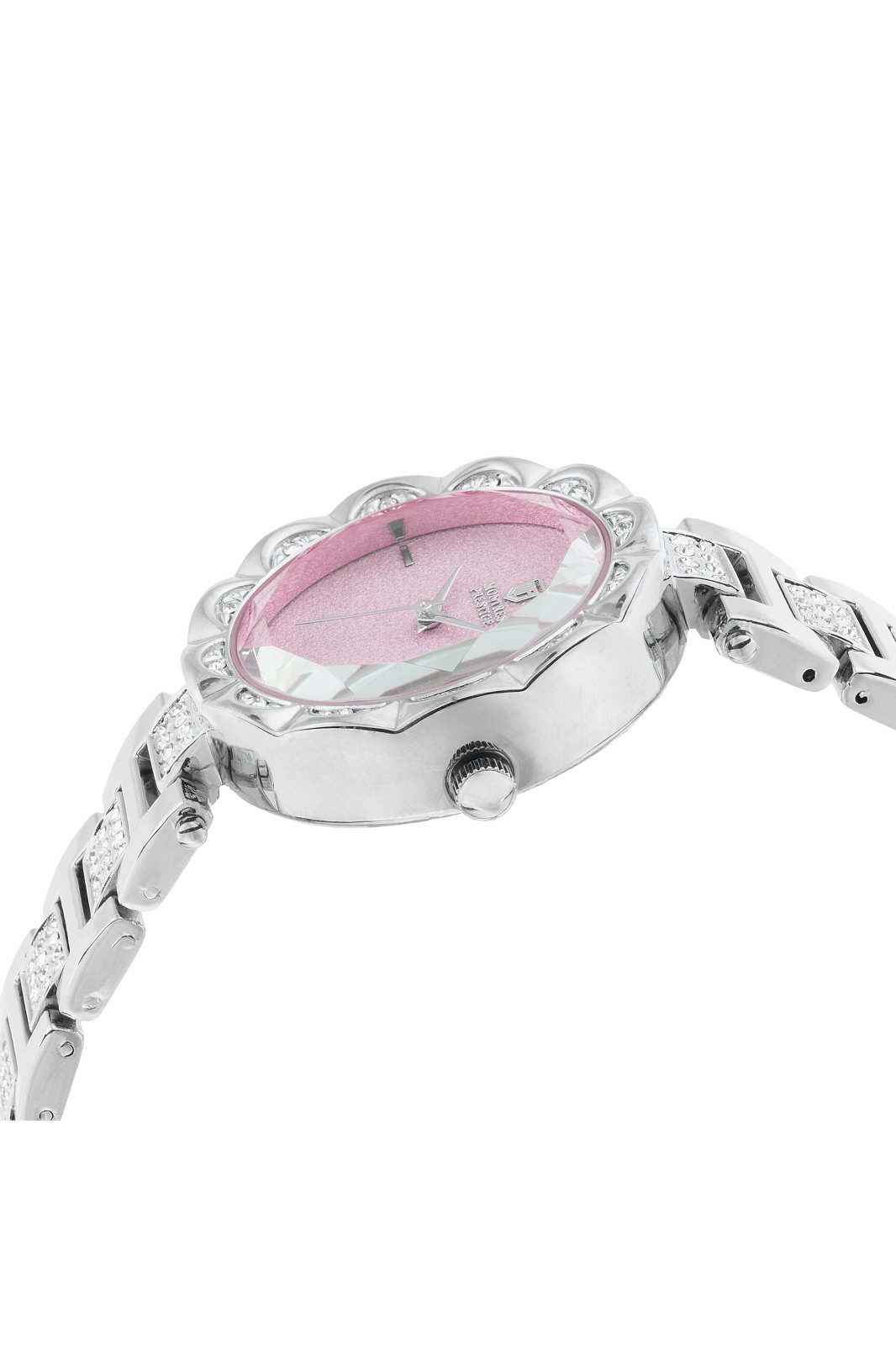 Montres Prestige Classic MPW-0208 Reloj de mujer - Movimiento de cuarzo - Metal con esfera rosa - 33 mm